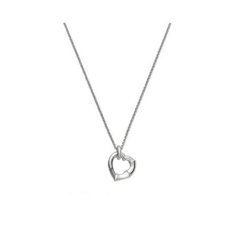 Collana Bamboo Gucci cuore in argento.